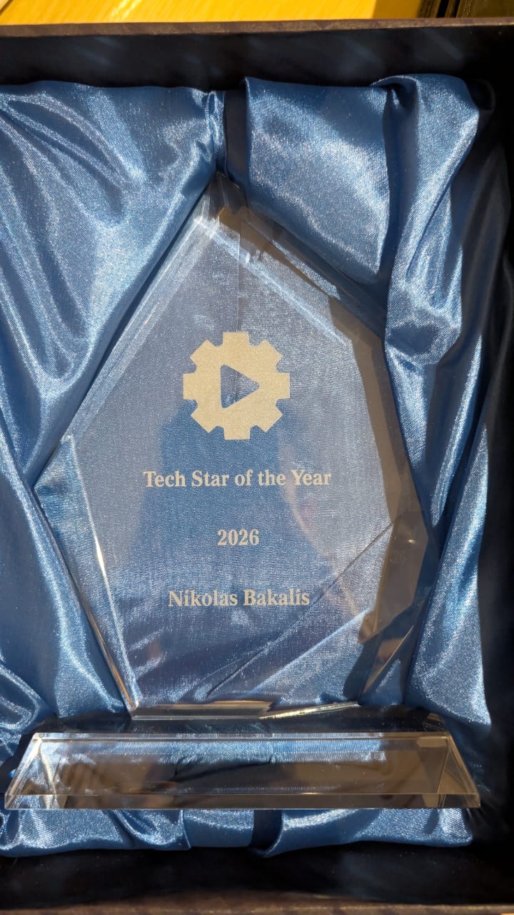 Tech Star of the Year 2026 award for Nikolas Bakalis